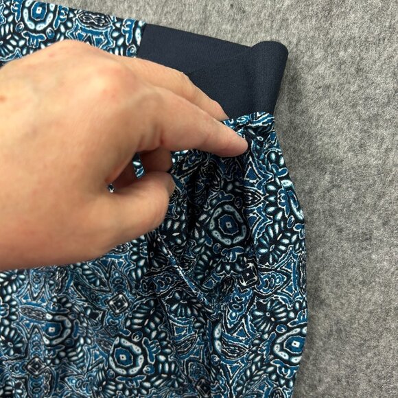 Ruby Rd Tropical Border Crepe Wide Leg Pants Women's Size Petite Large NWT - Picture 6 of 11